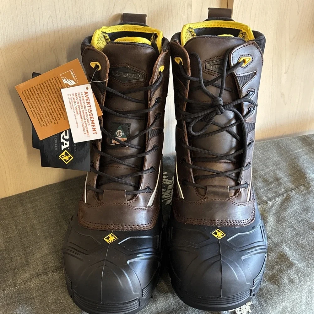 New Terra‎ Crossbow XS Work Boots Mens 10 Brown Insulated Safety ASTM F2413-18